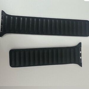 Apple Watch Black Ribbed Strap 44 mm